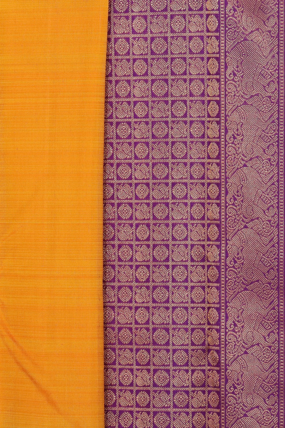 Image of Arani Silk Orange Saree